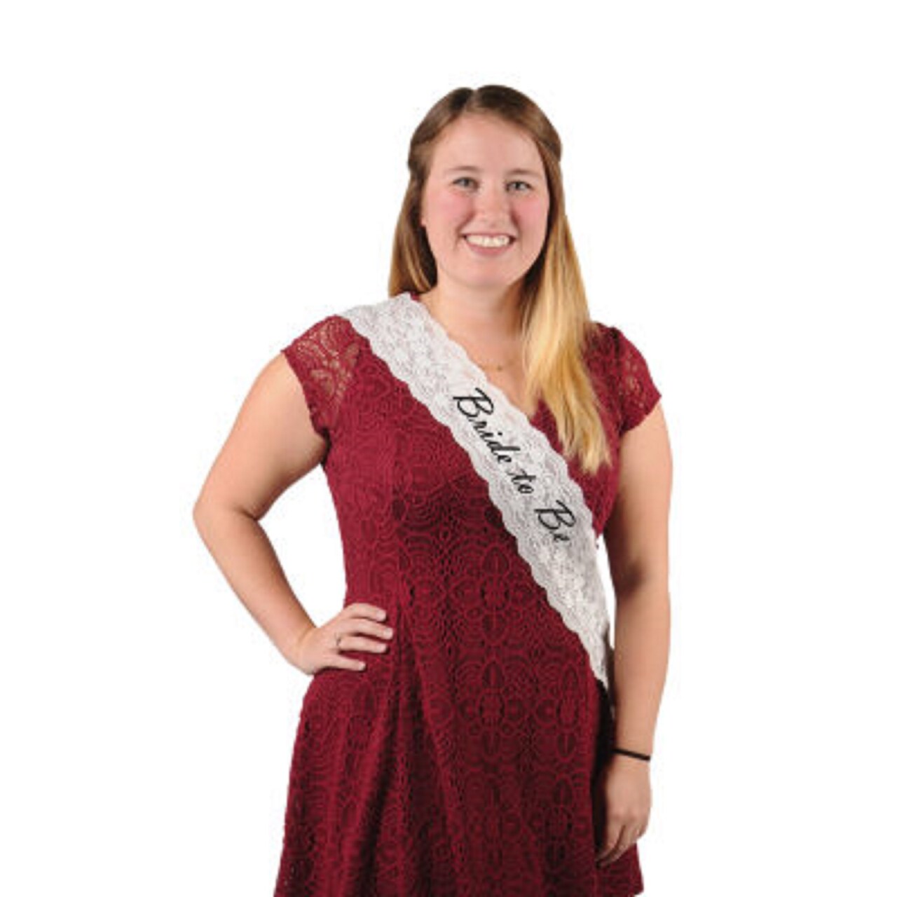 Party Central Pack of 6 Black and White "Bride to Be" Bachelorette Sashes Party Favors 33"